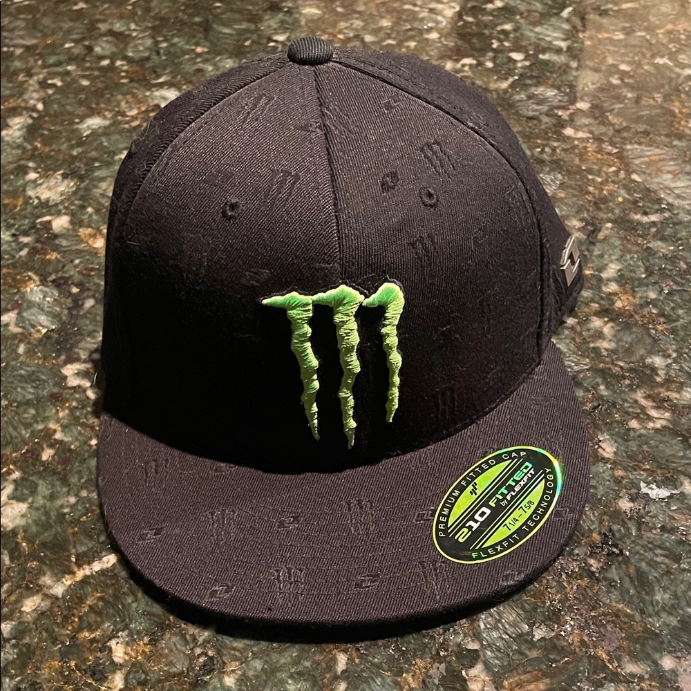 Monster Energy Limited Edition Black and Green fitted hat